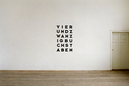 VIERUNDZWANZIG BUCHSTABEN